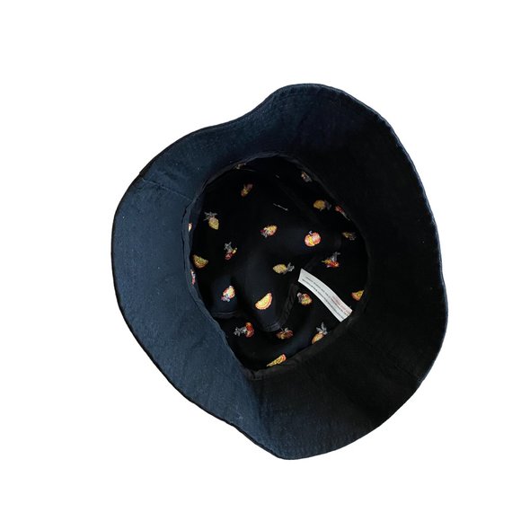 Urban Outfitters Embroidered Fruit Bucket Hat Artsy Hipster Hippie Streetwear-OS